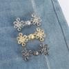 Beautiful Chinese Knot Adjustable Tightener Waist Buckle For Jeans,No Sewing Required Metal Button Adjuster For Pants And Skirts