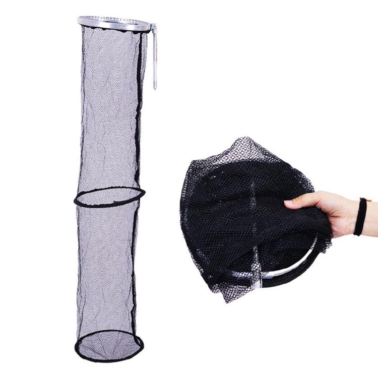 Net Baits Storage Cage for Keep Minnows Quick Dry Fishing Basket Bucket Foldable Fishing Net Holder