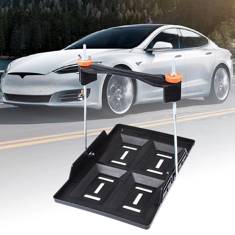 Car Battery Tray Holder Adjustable Mount Clamp Battery Hold Down Tray Mounting Base For Automotive Truck Trailer RV Boat Marine