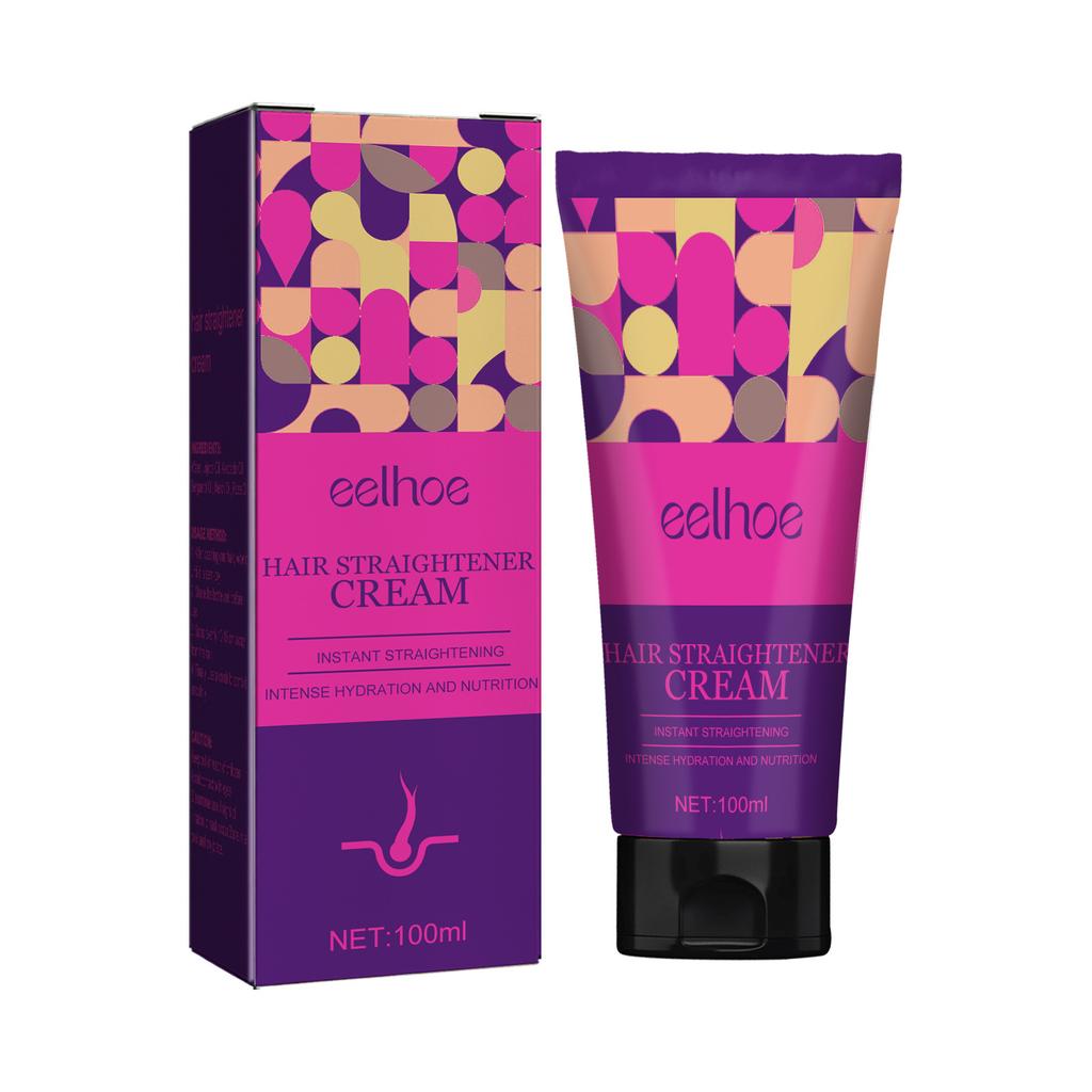 EELHOE 100 мл протеиновый корректирующий крем для прямых волос, расслабляющий шелковистый блеск, быстрая укладка, восстановление вьющихся волос, красота, здоровье, Maquiagem, гладкий уход