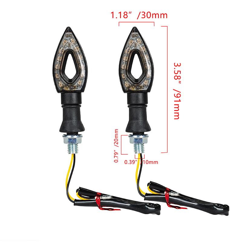 2 шт. DC 12 В светодиодные указатели поворота для мотоцикла 12 В индикатор 8 мм подходят для большинства мотоциклов