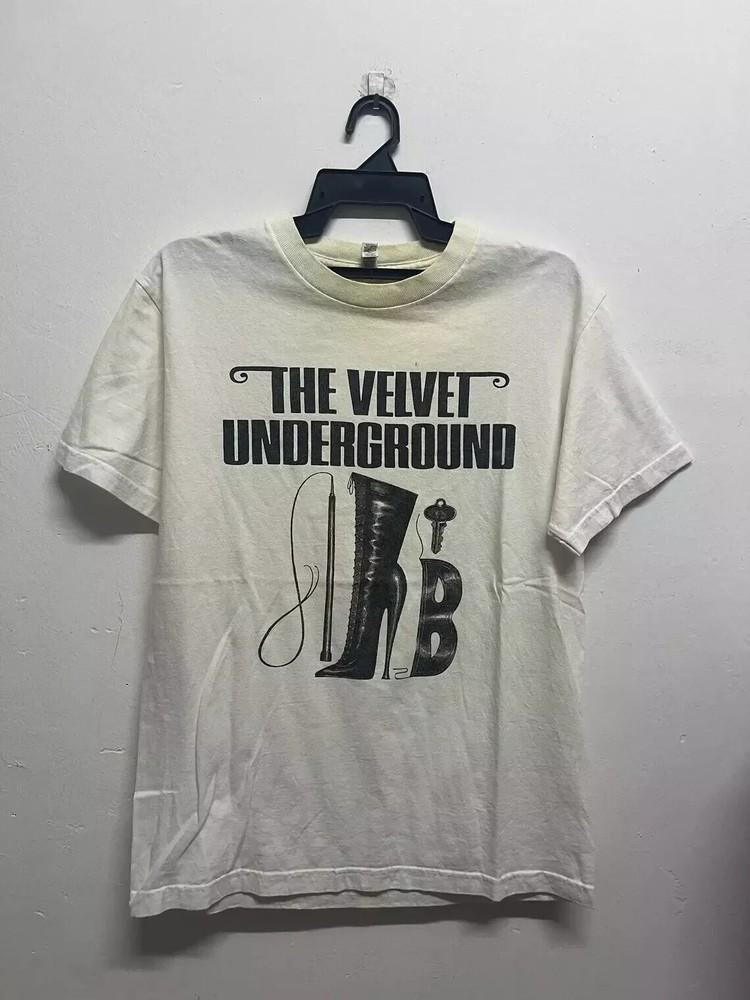 The Velvet Underground Лу Рид Кожаные Ботинки Группа Белая Унисекс Футболка