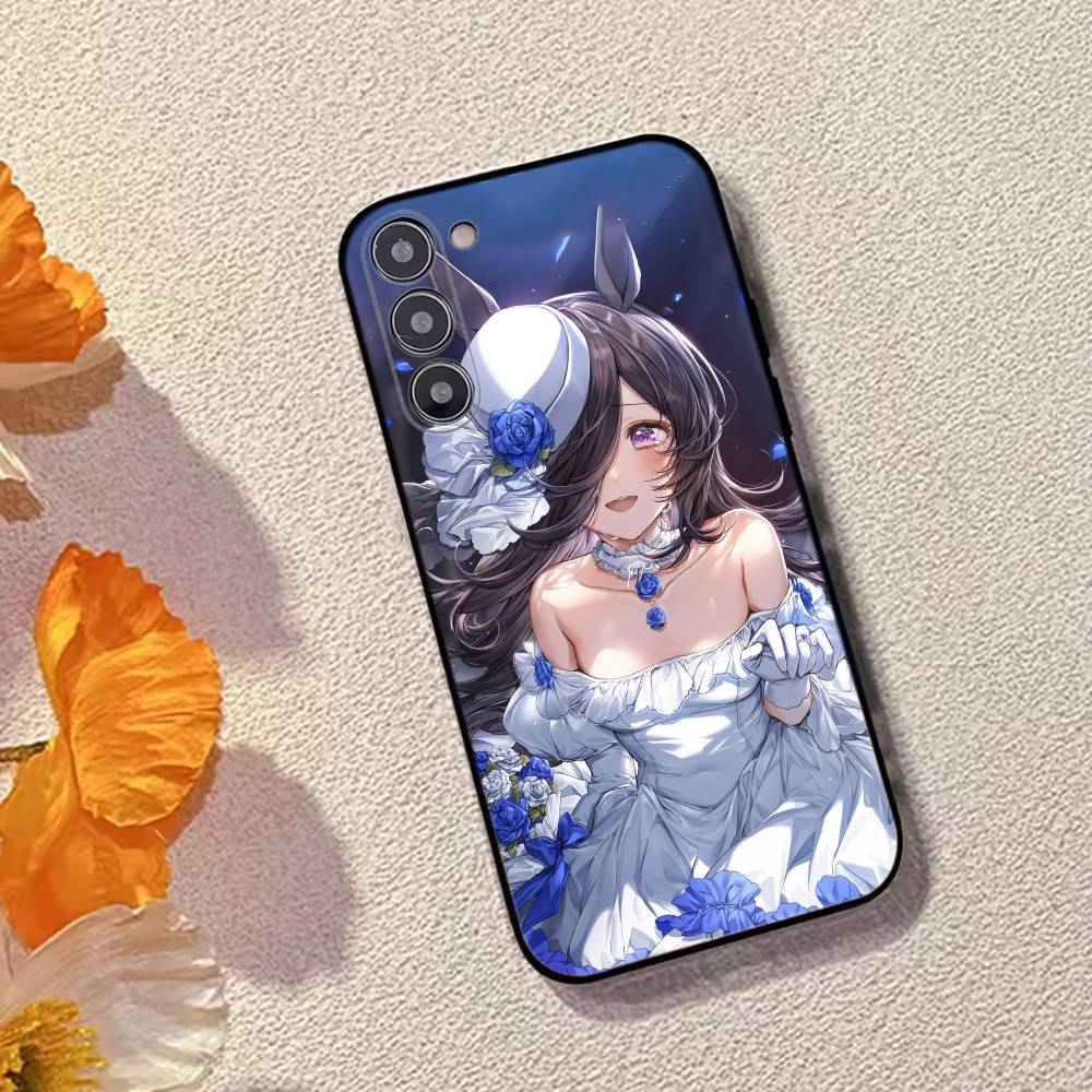 Игра U-Umamusume:Красивый чехол для телефона Derby для Samsung Galaxy A73, A72, A71, A70, A53, A52, A51, Другие Мягкий черный чехол