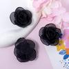 Ручная работа, шифоновая сетка, розы: Заколки с обожженным краем, аксессуары для DIY для обуви, шляп и одежды.