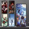 Case For Samsung Galaxy S21 Ultra S20 FE S10 Lite S9 Plus S8 S10e S7 A51 A12 Soft Shell Mobile Phone Cover Anime Genshin Impact
