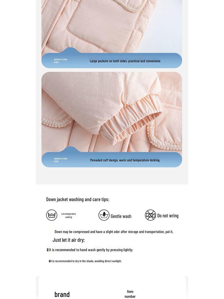 Девочковый пуховик средней длины - Зимняя коллекция 2025: Плотный, Теплый и Стильный для Детей