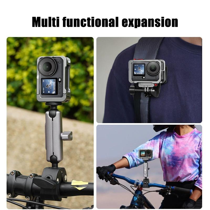 Новый полный защитный каркас-кейс для DJI OSMO ACTION 6 с креплением «холодный башмак» и отверстием 1/4, металлический каркас, корпус из алюминиевого сплава