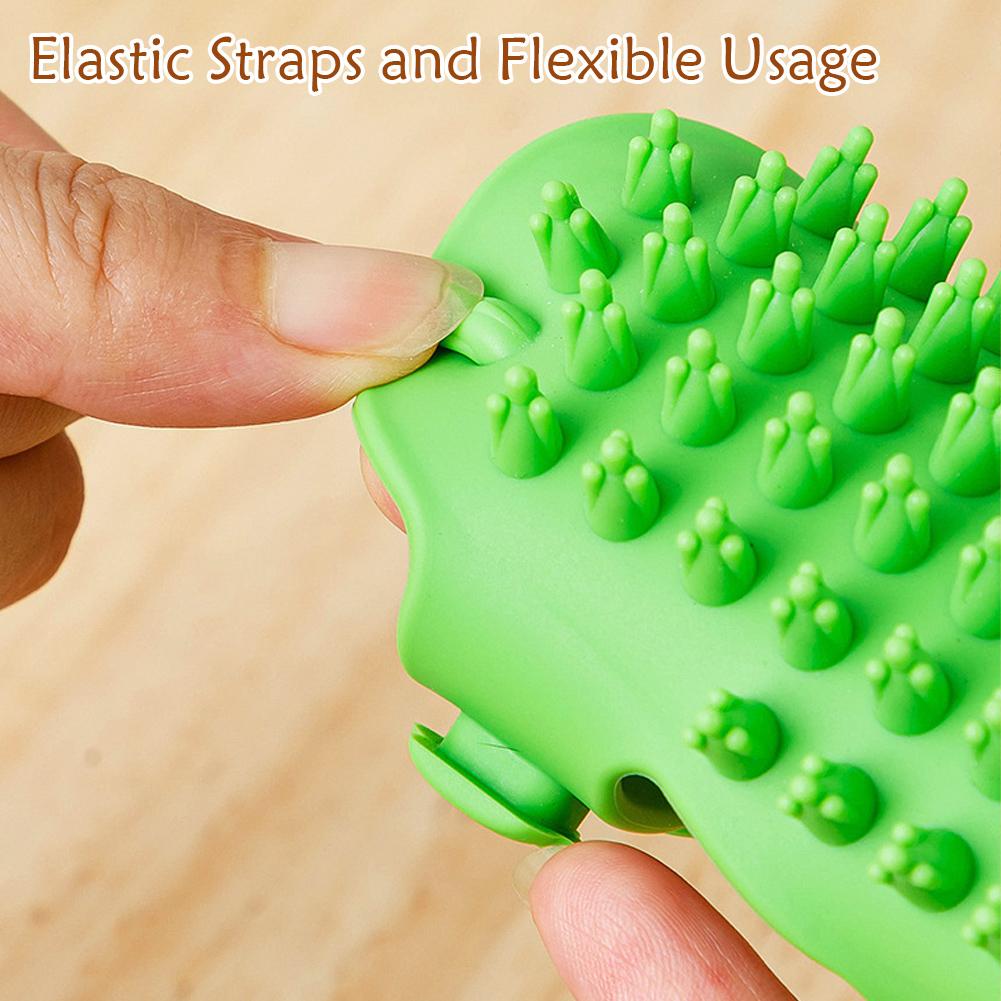 Pet Massage Brush Dog Cat Hair Removal Comb Self Cleaning Chair Silion Grooming Scratch Brush Wall Tool Rubbing Soft Cat Co D0J4