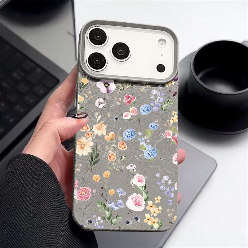 Чехол для iPhone 17 Pro Max Винтажный цветочный узор ТПУ силиконовый мягкий чехол Funda для iPhone 16 Pro Max 15 14 13 12 11 16e Air