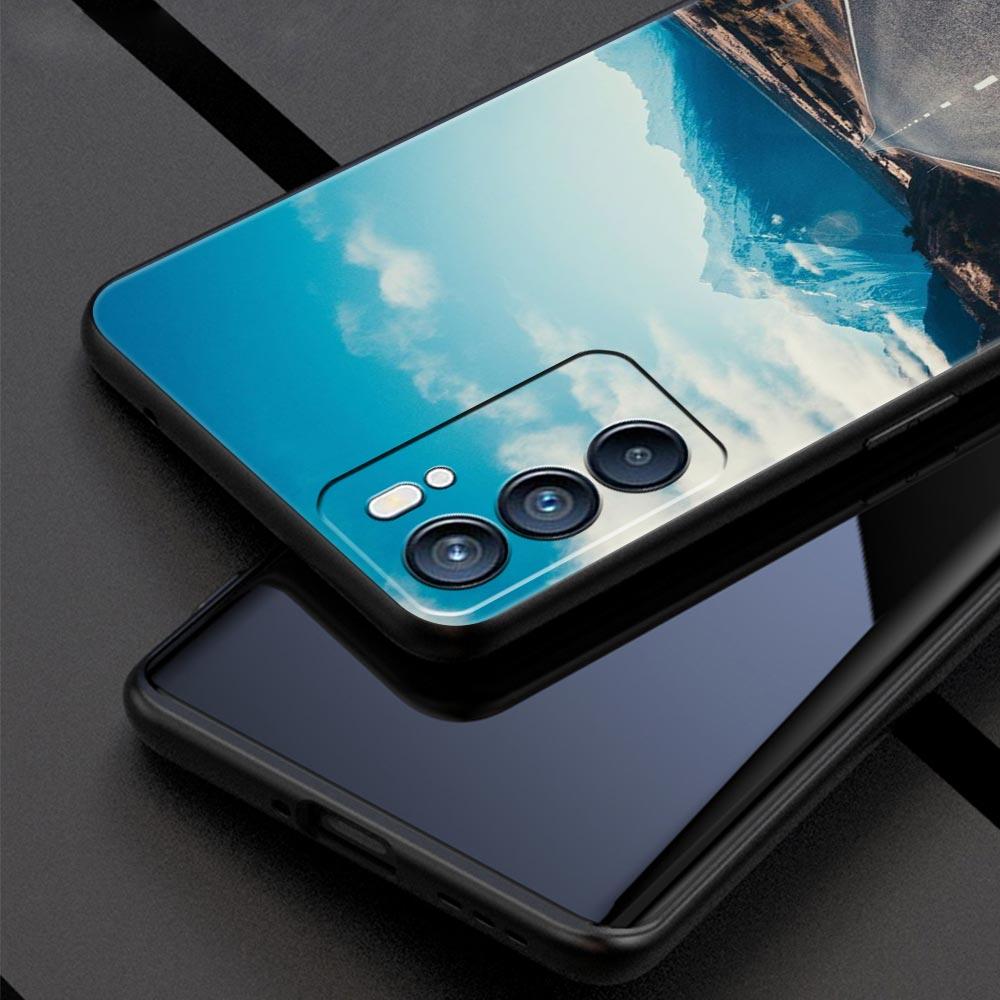 Waterfall Nature Trees Ship Phone Case For Oppo A54 A53 A52 A9 2020 A15 A95 A16 A76 A74 A12 Find X5 SE Reno6 Pro Plus 5G Cover