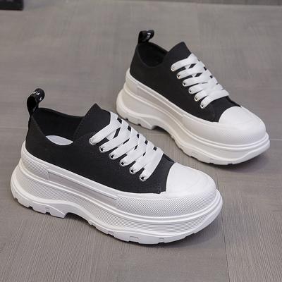 Кеды женские новые летние женские туфли универсальные на толстой подошве маффин популярные спортивные и повседневные белые туфли