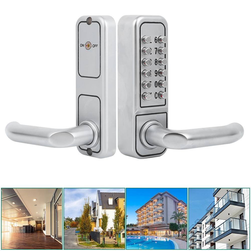 Цинковый сплав водонепроницаемый пароль механический кодовый замок без ключа для офисных внутренних деревянных дверей