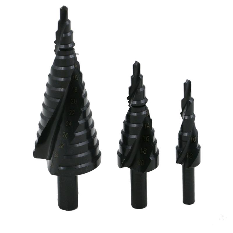3Pcs/set 4-32MM High Speed Steel Cobalt Stepped Bit Set High Speed Steel Spiral Metal Bit HMM