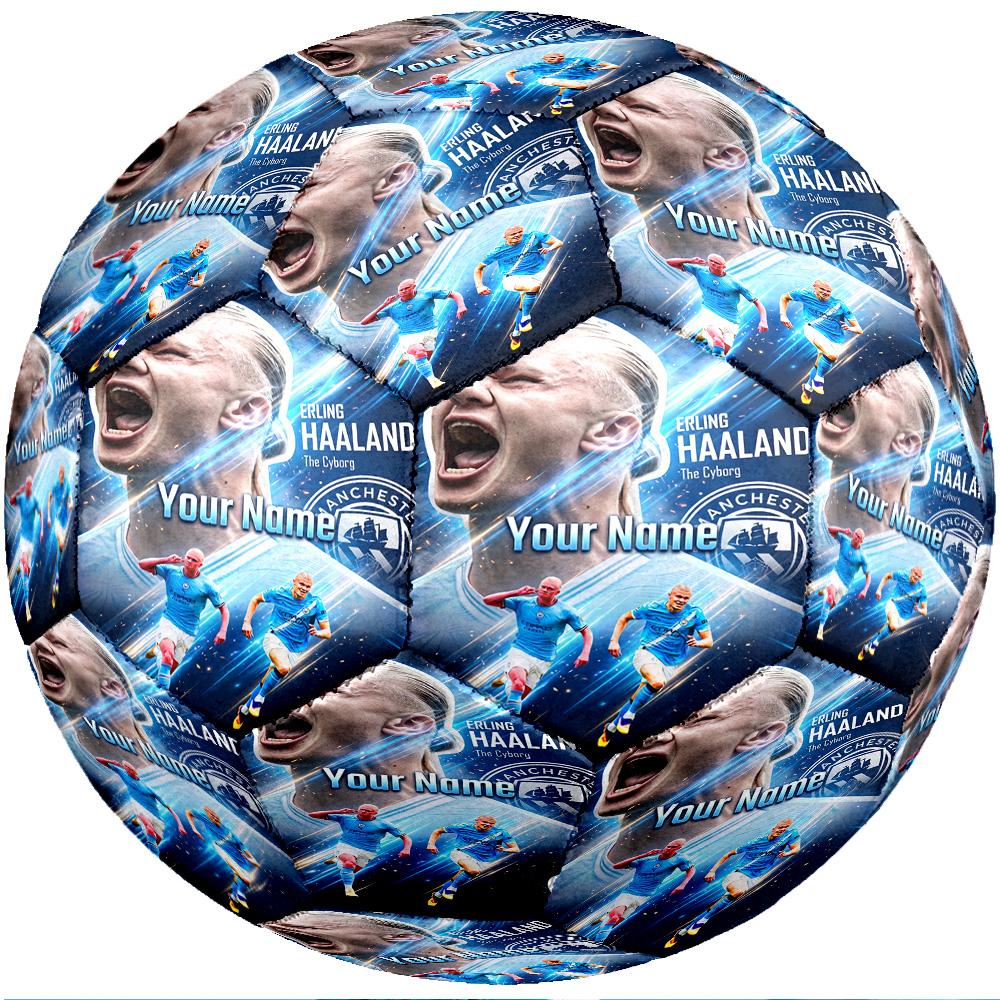 Erling Haaland Fashion Size 5 Football Wearproof Non‑Slip Soccer Ball For Sports Training Entertainment Use