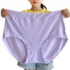 Plus Size Women Panties Fattening Extra Large Milk Silk Triangle Underpants Head Female Mother Middle Aged Underwear