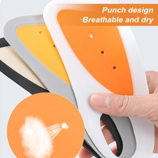 1 пара ультратонких силиконовых стелек для мужской/женской обуви, стельки с амортизацией, мягкие, с противоскользящей накладкой на пятку