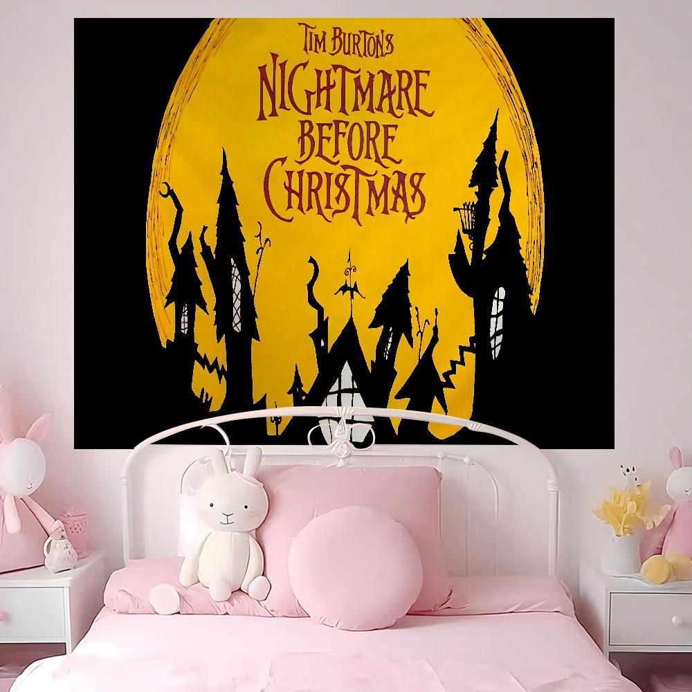 The NNightmare BBefore CChristmas Anime Tapestry Art Science Fiction Room Home Decor Wall Art Decor