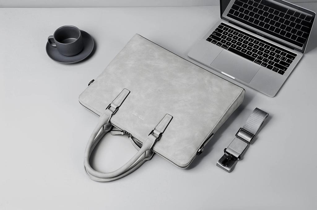 FSDWG Деловая сумка формата А4, большая, прочная, мужская, 2-сторонняя, совместимая, вместительная, водонепроницаемая, популярная, [Оригинал]