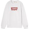 Levis Деним Wanderer Series FW24 Принт лого Ребристый круглый вырез Свободный крой Толстовка с длинным рукавом Мужская толстовка Белый 0018N-0000