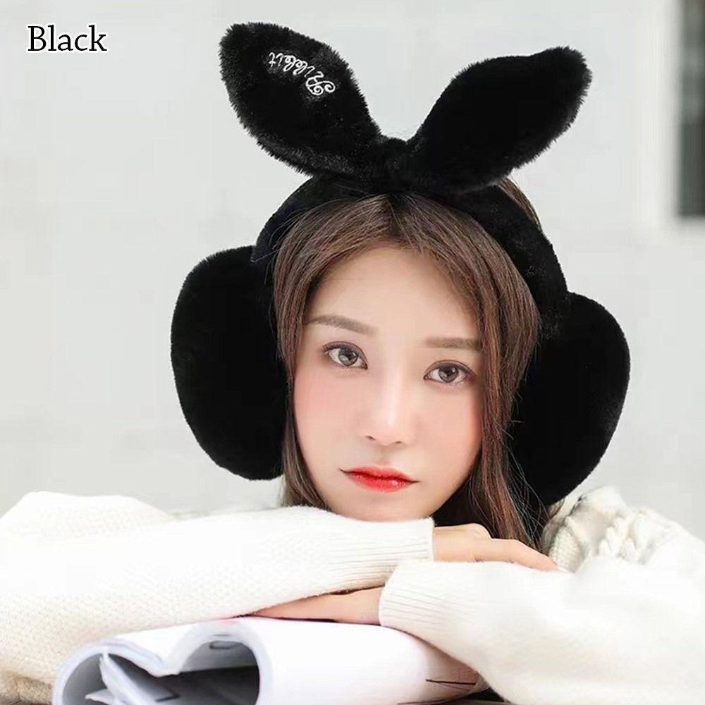 Fluffy Plush Earmuffs Foldable Ear Warmer Winter Earflaps  for Men Women