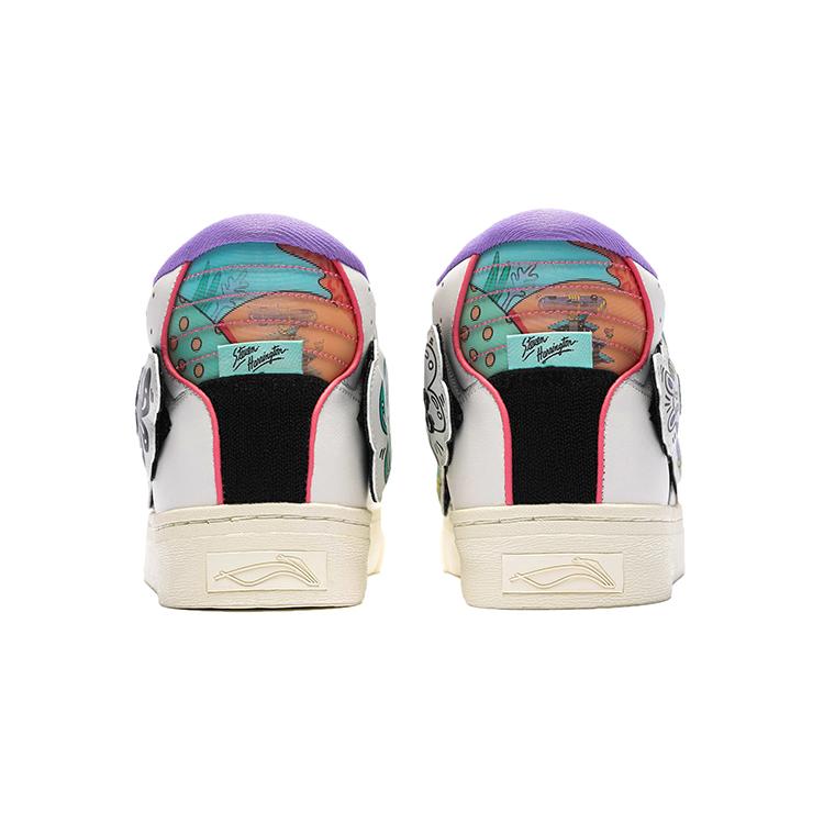 Стивен Харрингтон x Li Ning Wave Синтетическая кожа, Замша (расщепленная коровья кожа) Нескользящая, Износостойкая, Легкая AECR122-1