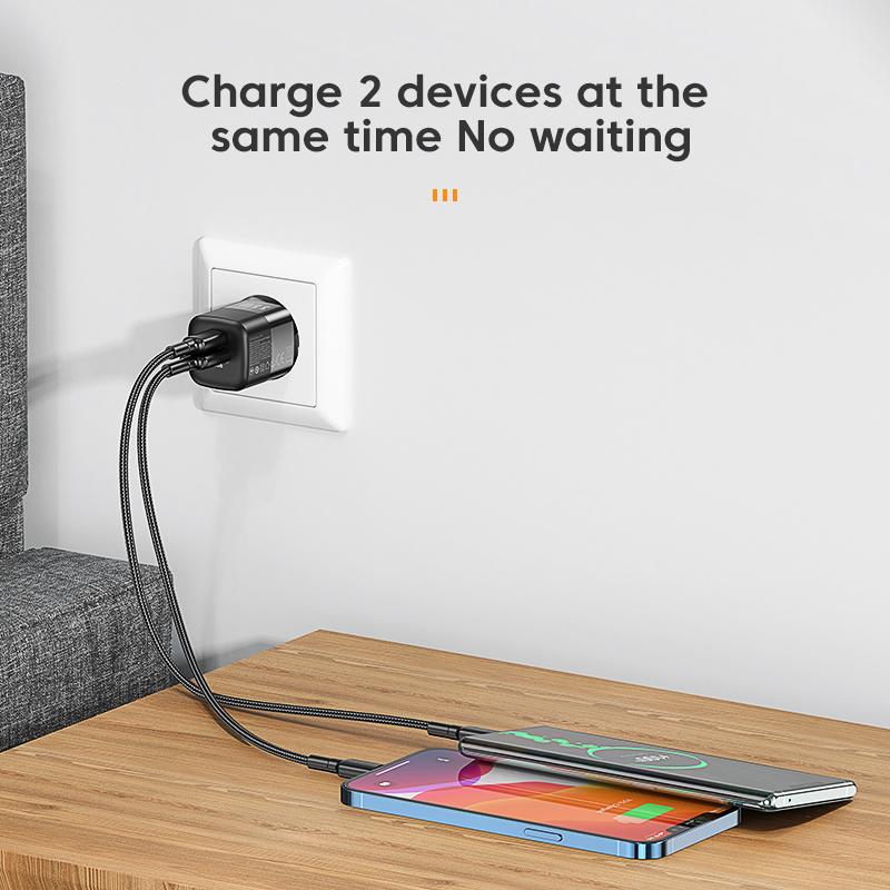 KUULAA 35 Вт GaN USB C зарядное устройство типа C PD быстрая зарядка для iPhone 14 13 12 11 Max Pro XS 8 Plus для iPad Air 4 iPad 2021 Mini