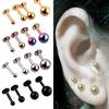 1 Pair Unisex Surgical Steel Small Stud Tragus Cartilage Earrings