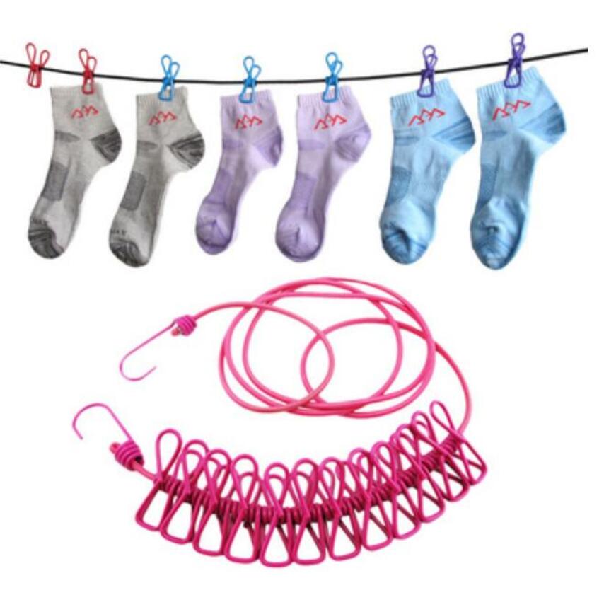 Red Clothesline With Clamp Household Goods Practical And Popular Products