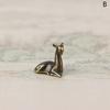 1Pc Copper Alloy Sika Deer Tabletop Small Ornaments Vintage Animal Figurines Desk Decorations Accessories Home Decor Crafts