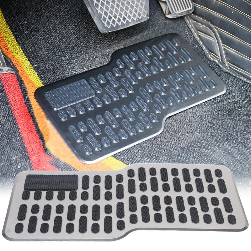 Stainless Steel Car Wear-resistant Thickened Pedal Universal Main Cab Non-slip Metal Repair Protection Foot Mat Car Accessories