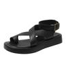 Beach Women's Sandals Classic Clogs Heel Black Buckle Strap Open Toe Sandals Platform Women Gladiator Muffin Sandals for Women
