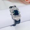 WWJ 2 Ways To Wear Necklace Bracelet Ethnic Dark Emerald Color Zircon Artificial Belt Jewellery Women's Jewelry Accessories