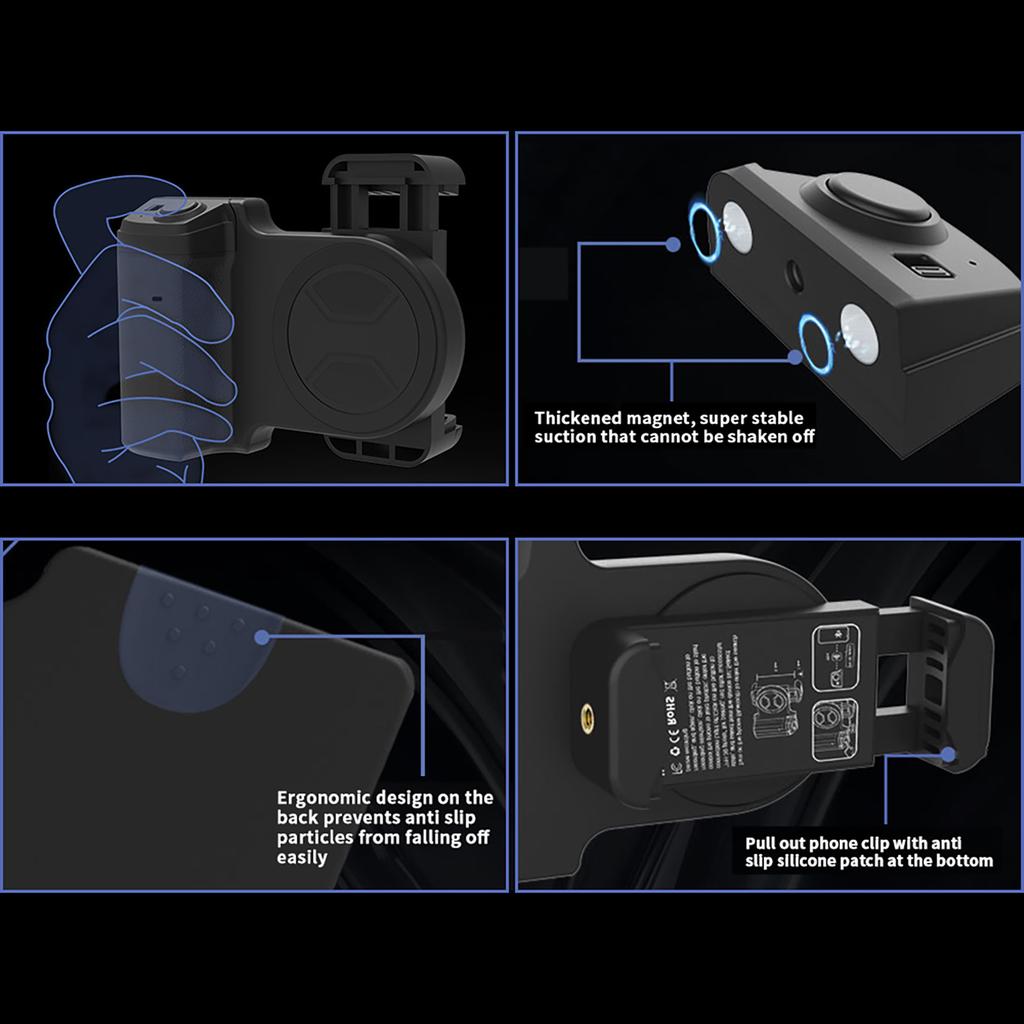 Беспроводная ручка-держатель для телефона, держатель для телефона для видеоблога, селфи-держатель, стабилизатор, вращающийся на 360 градусов, с отверстием для винта 1/4 дюйма
