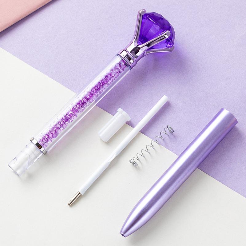 Креативные большие алмазные гелевые ручки, рождественский подарок, блестящая шариковая ручка, школьные принадлежности, письменные принадлежности, канцелярские принадлежности для студентов