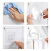 2Pieces Sturdy ABS Materials Lovely Cats Adhesive Hook Waterproof Wall Mounted for Key Hat and Towels in Any Space
