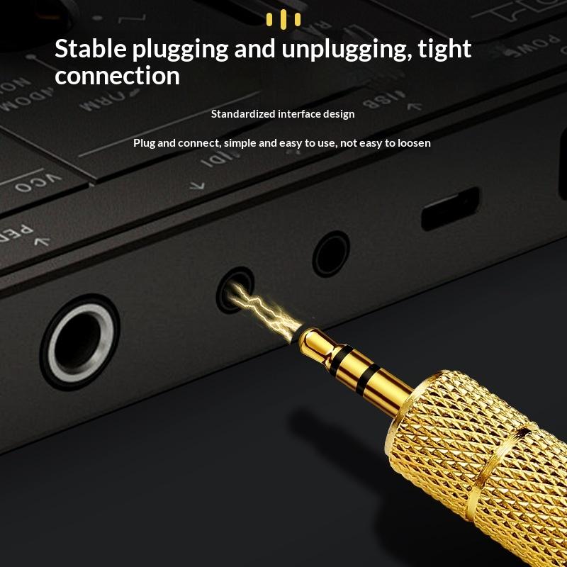 1/2Set 6.5Mm To 3.5Mm And 3.5Mm To 6.5Mm Audio Adapter Set 1/4-Inch To 1/8-Inch And 1/8-Inch To 1/4-Inch Suitable For Headphone