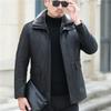 Middle-aged Men's Loose Sheepskin Down Jacket Haining Genuine Leather Jacket Men's Thickened Down Jacket Leather Jacket