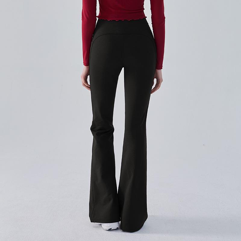 Брюки для йоги микро-клеш с высокой талией, с эффектом «персика» и контролем живота