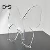Ваза-бабочка, прозрачная акриловая ваза для цветов, небьющаяся настольная подставка для черенков цветов для домашнего журнального столика, обеденного стола, офиса