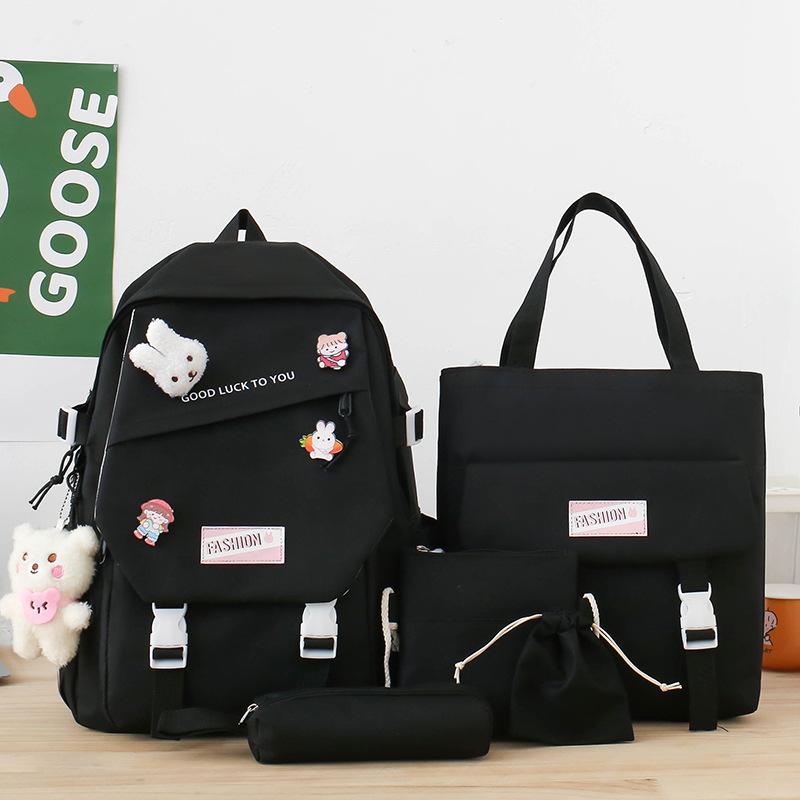 Школьная сумка Средняя школа Школьная сумка Женская студенческая сумка для средней школы Девочка Рюкзак Ученик средней школы Рюкзак большой емкости Четвертый, Пятый