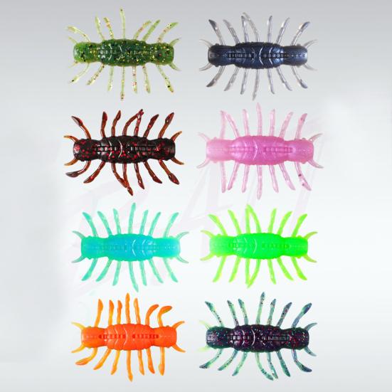 4 шт. мягкие бионические рыболовные приманки для креветок Shake, реалистичный дизайн, тонущие приманки, пресноводные, яркие цвета, естественное плавание, рыболовные снасти на открытом воздухе