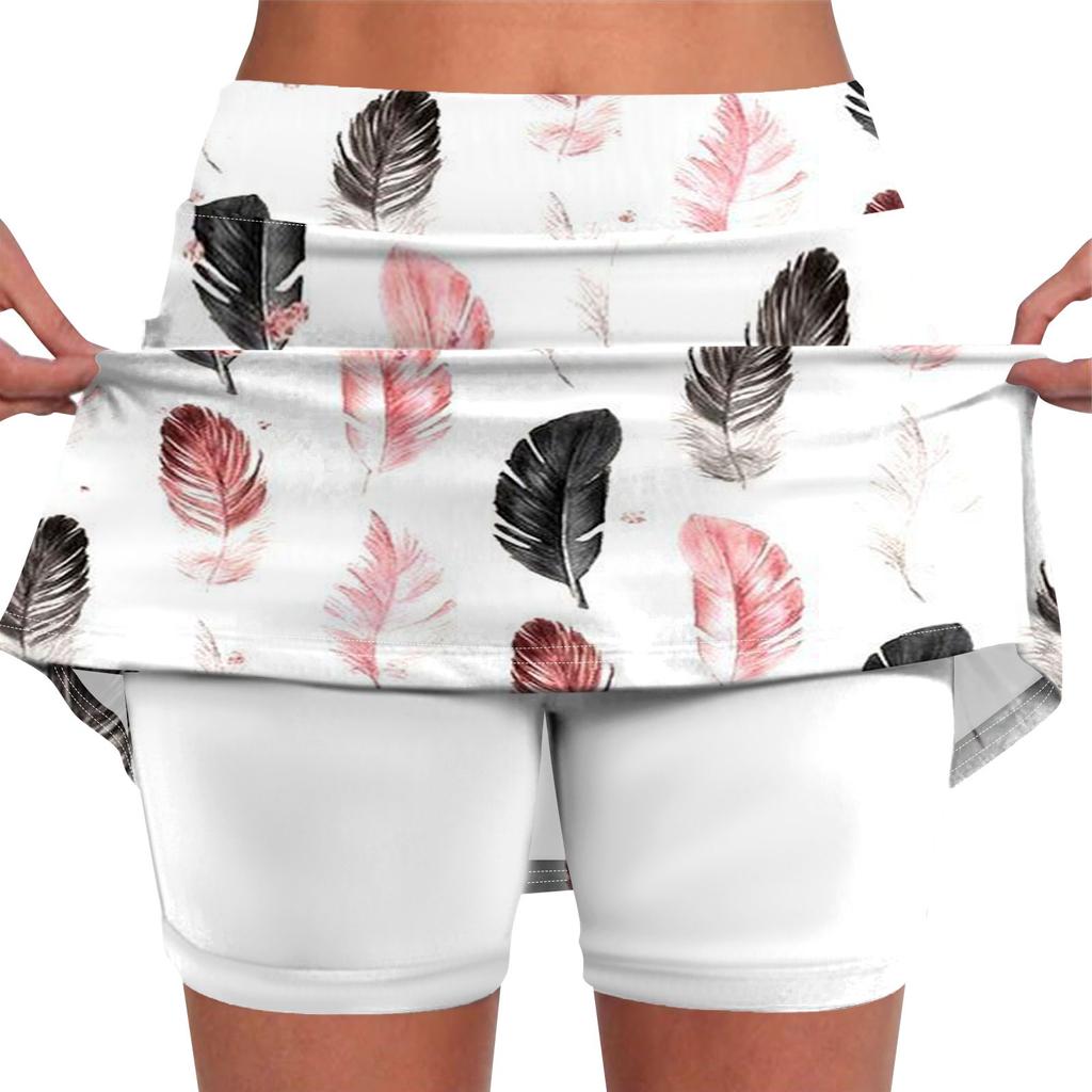 Эластичные брюки-кюлоты для йоги для женщин, спортивные шорты с принтом, легкие узкие однотонные бегуны с высокой талией