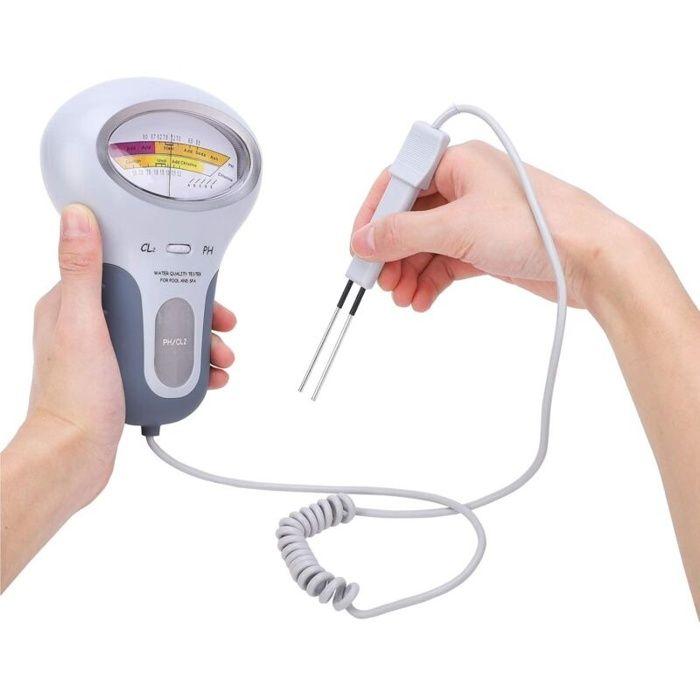 AIMOONSA Testeur eau piscine PC-102B CL2 – Mesure pH et chlore (CL2)