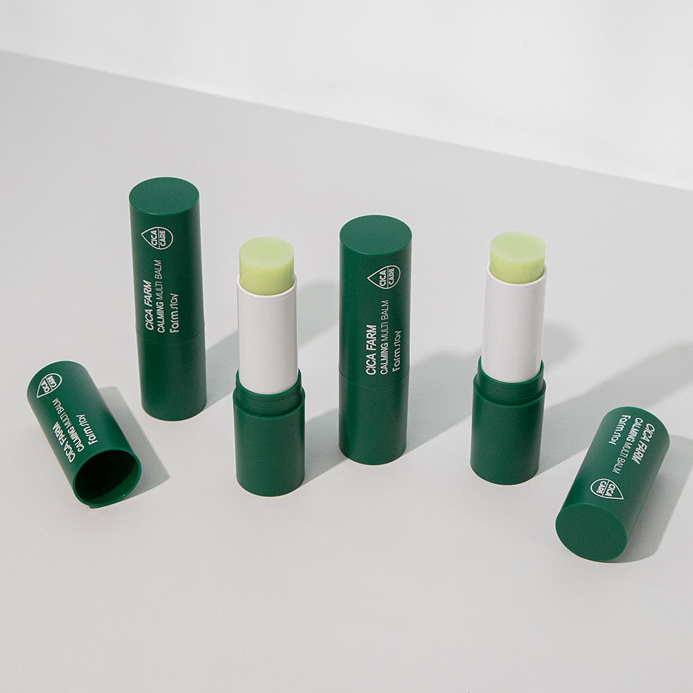 Farmstay Cica Farm Calming Multi Balm 10ml Centella Shea Butter Adenosine Moisturizing Soothing Stick Balm