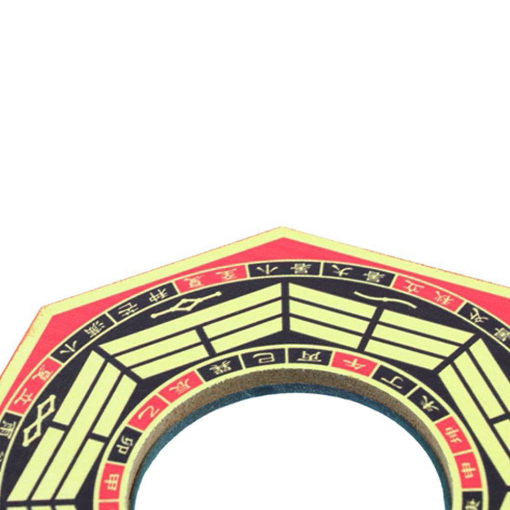 Ancient Chinese Convex Dent Bagua Mirror Lucky Bagua Wooden Mirror  Office Decoration
