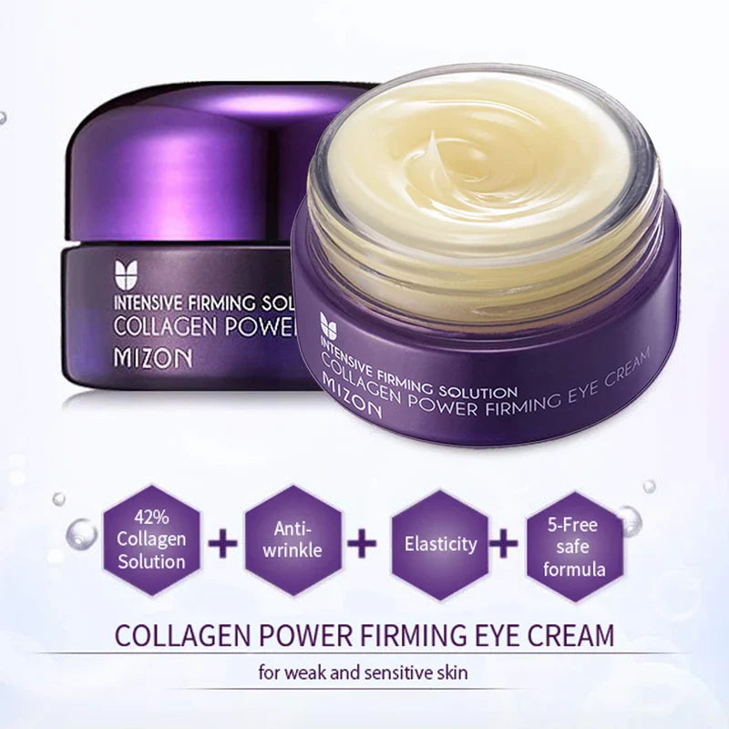 MIZON Collagen Power Firming Eye Cream 25мл Крем для век против морщин с гиалуроновой кислотой