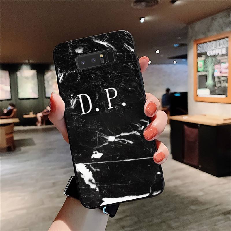 YNDFCNB Art Белый Черный Розовый мраморный чехол для телефона Samsung Note 3 4 5 7 8 9 10 20 pro lite ultra Oppo A9 2020