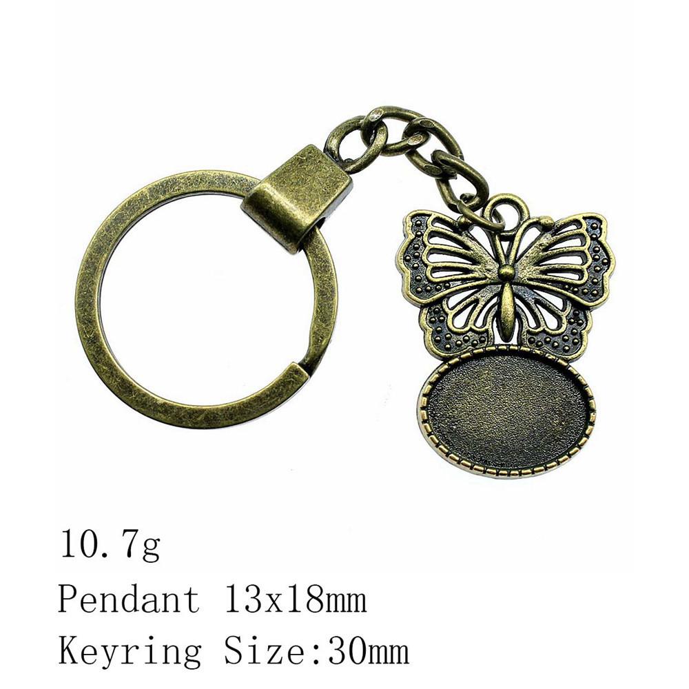 Брелки для ключей на выпускной Пара Сердце Эллиптический стеклянный кабошон База Подставка Брелки Дешевые Милые Вещи Брелок в виде самолета