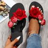 Bohemian Flowers Slippers Women Flip Flops Open Toe Sandals Ladies Casual Shoes Cute Summer Sandals For Women 2025 Sandalias