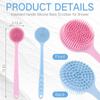 Anti Slip Shower Brush Soft Bristles Body Exfoliator High Quality Back Scrubber  Men and Women